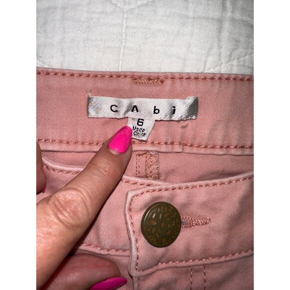 Cabi Nectar Pink Stretch Skinny Soft 5-pocket Jeans – Size 6 - Picture 5 of 10